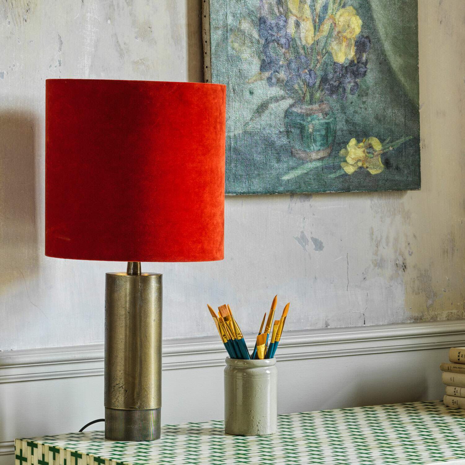 Photo of Graham and green benedict tall bronze table lamp