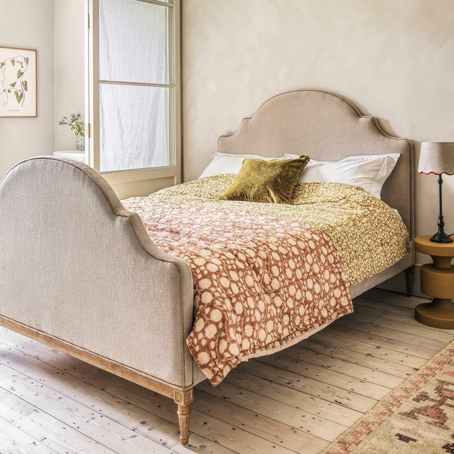 Read more about Graham and green adelaide natural linen king size bed
