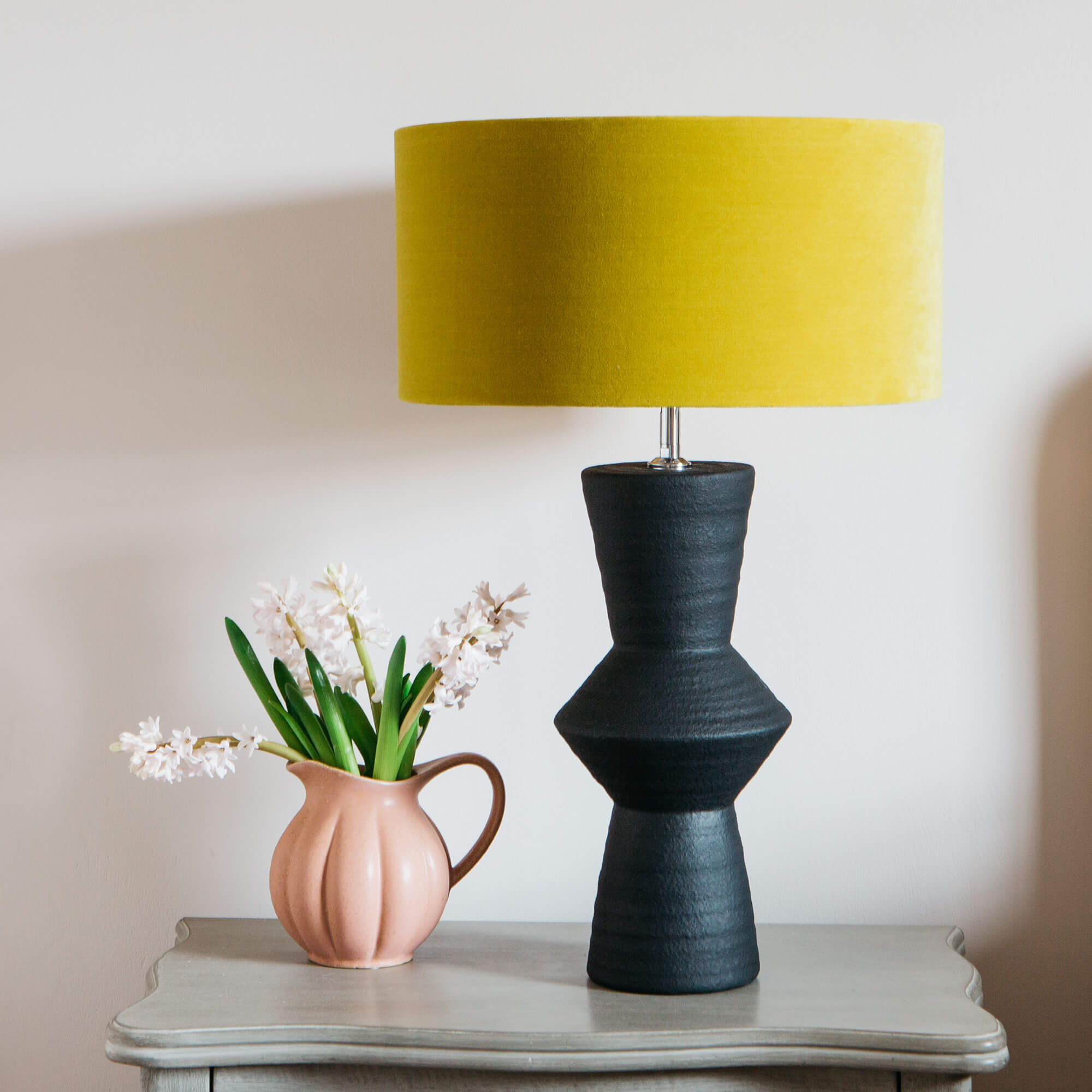 Read more about Graham and green small black cyrus ceramic lamp