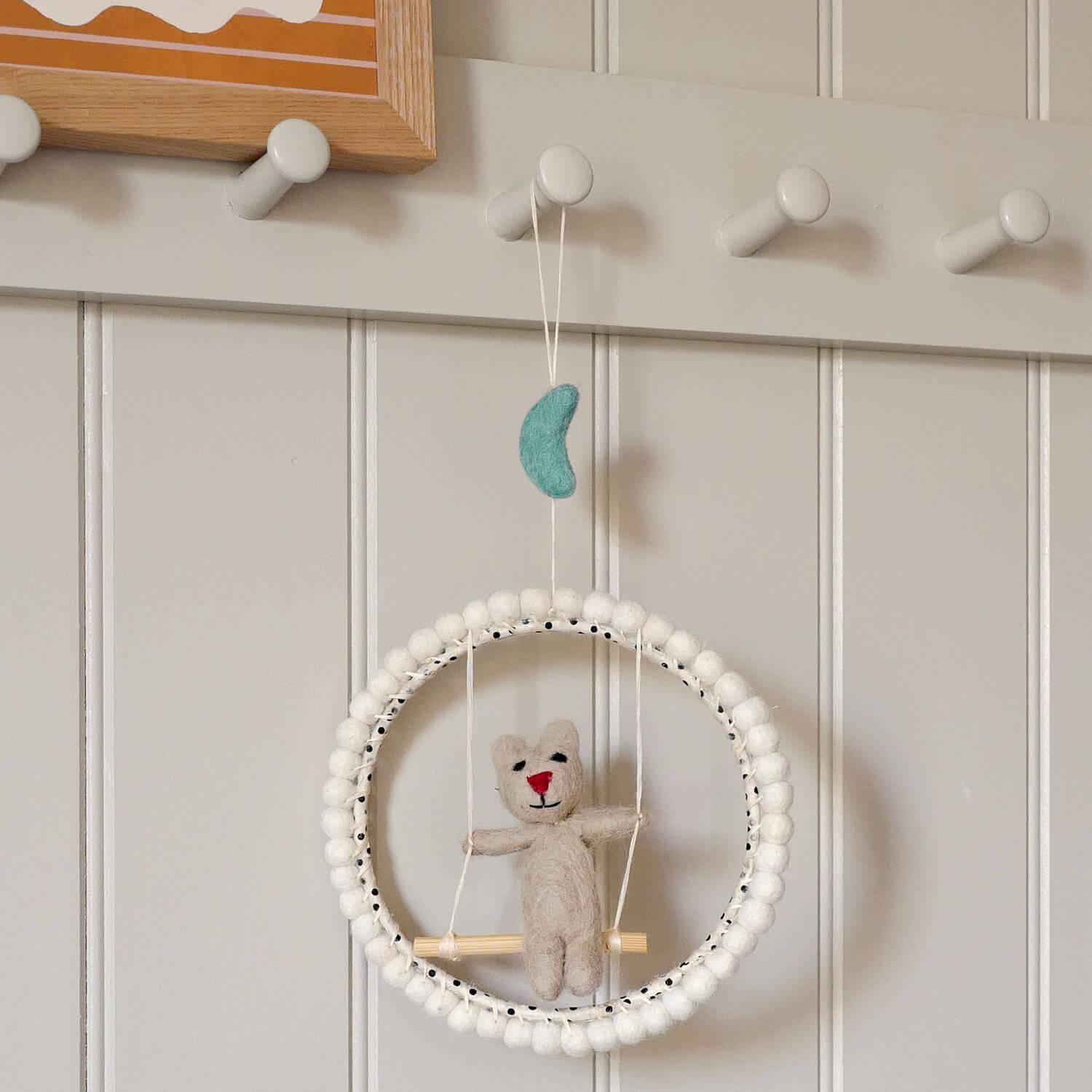Read more about Graham and green teddy circle swing mobile
