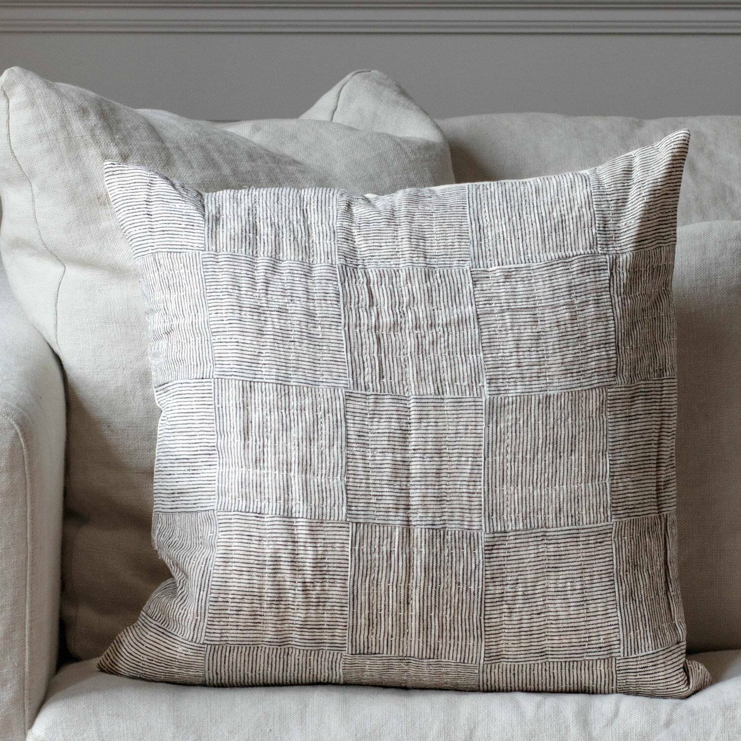 Read more about Graham and green naya organic cotton grey cushion