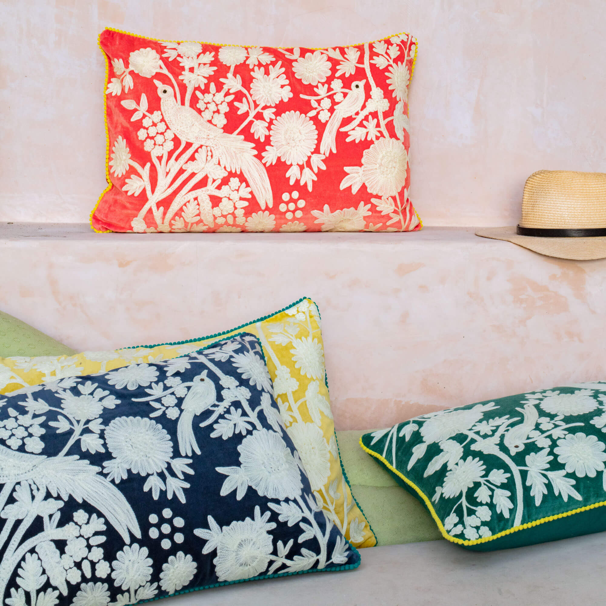 Read more about Graham and green mustard manaus rectangular cushion