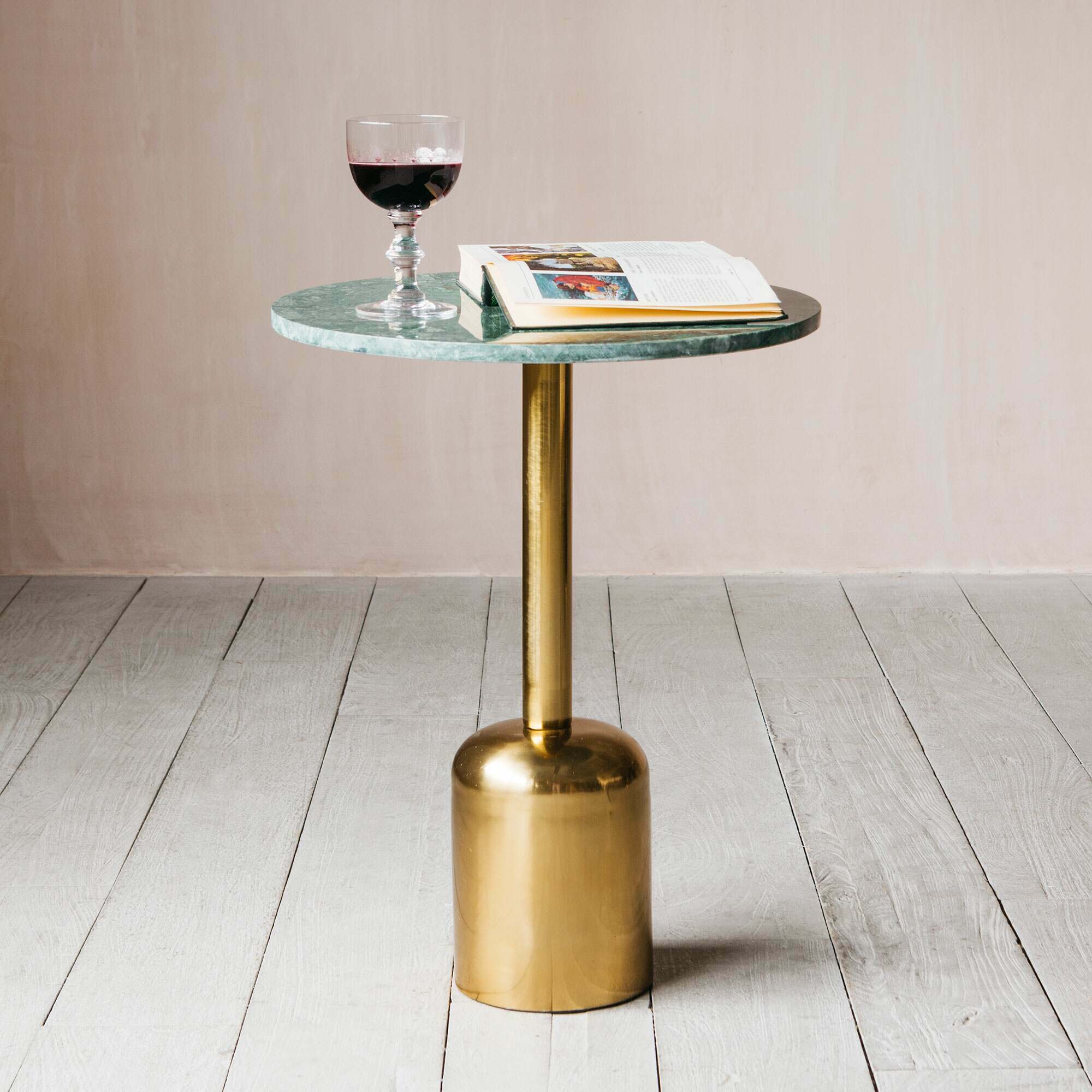 Graham And Green Nate Brass Side Table