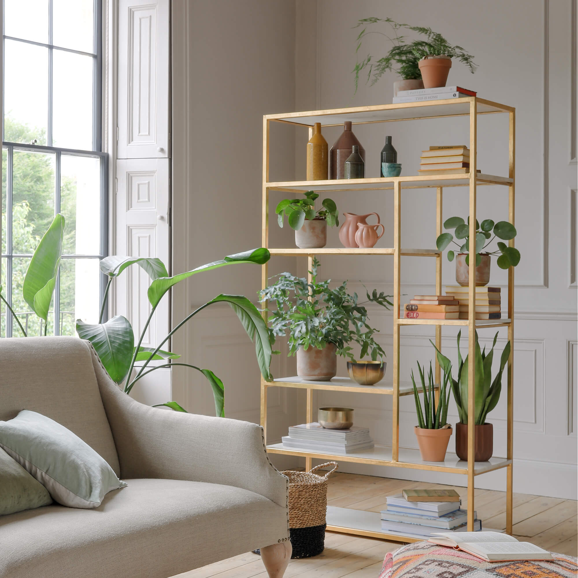 Photo of Graham and green diego marble shelving unit