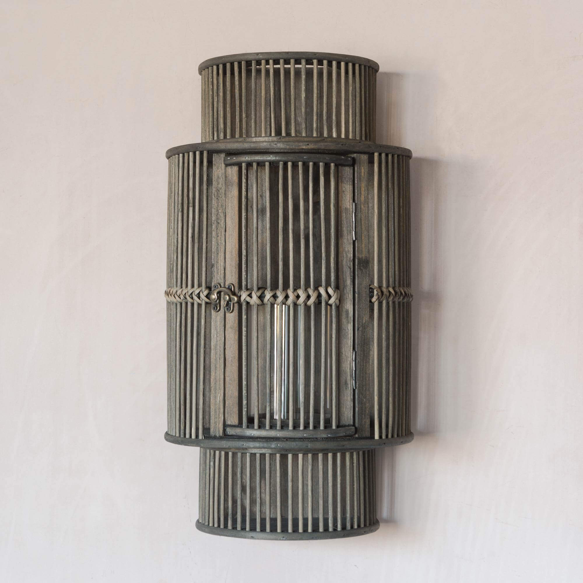 Read more about Graham and green black curved bamboo lantern