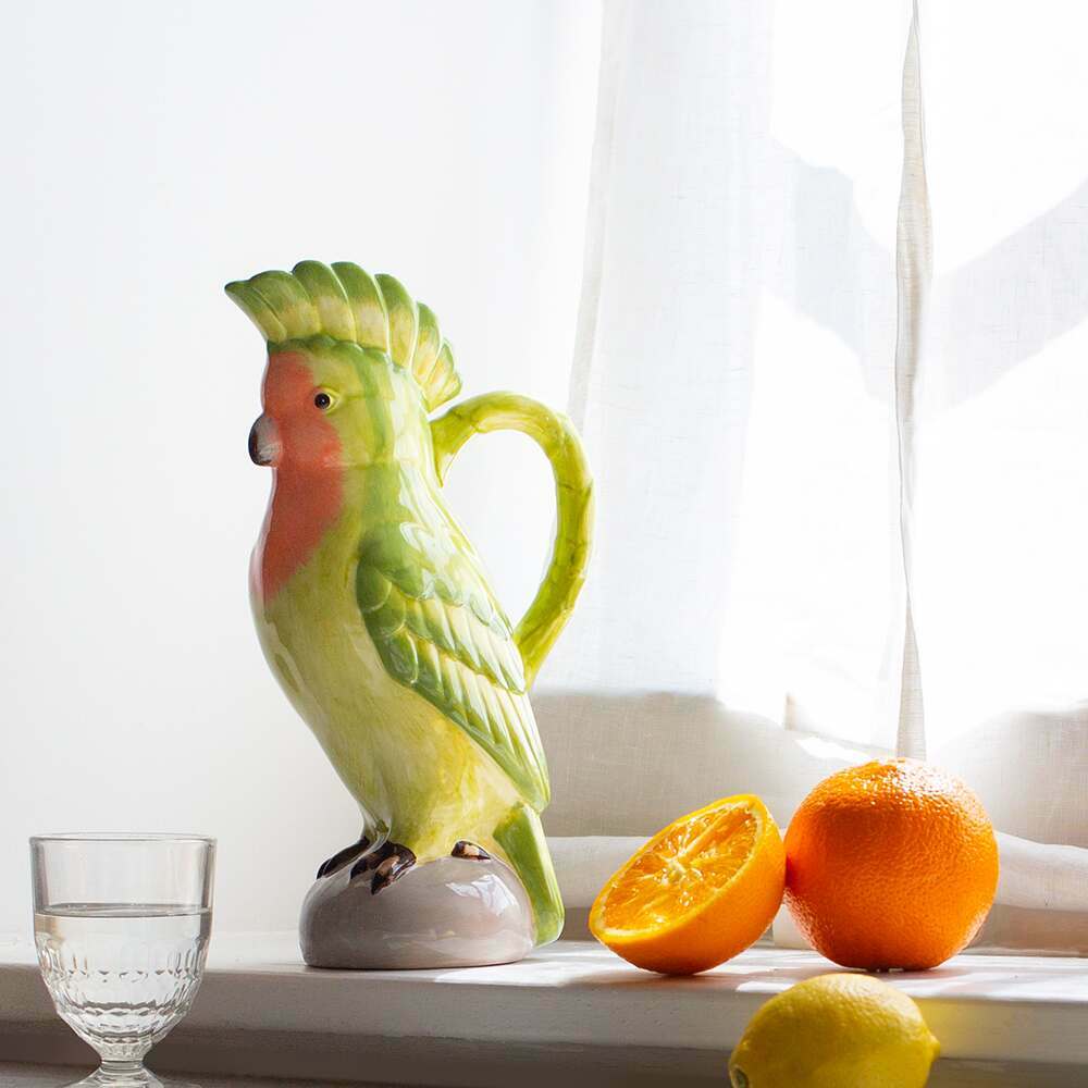 Read more about Graham and green polly the parrot pitcher