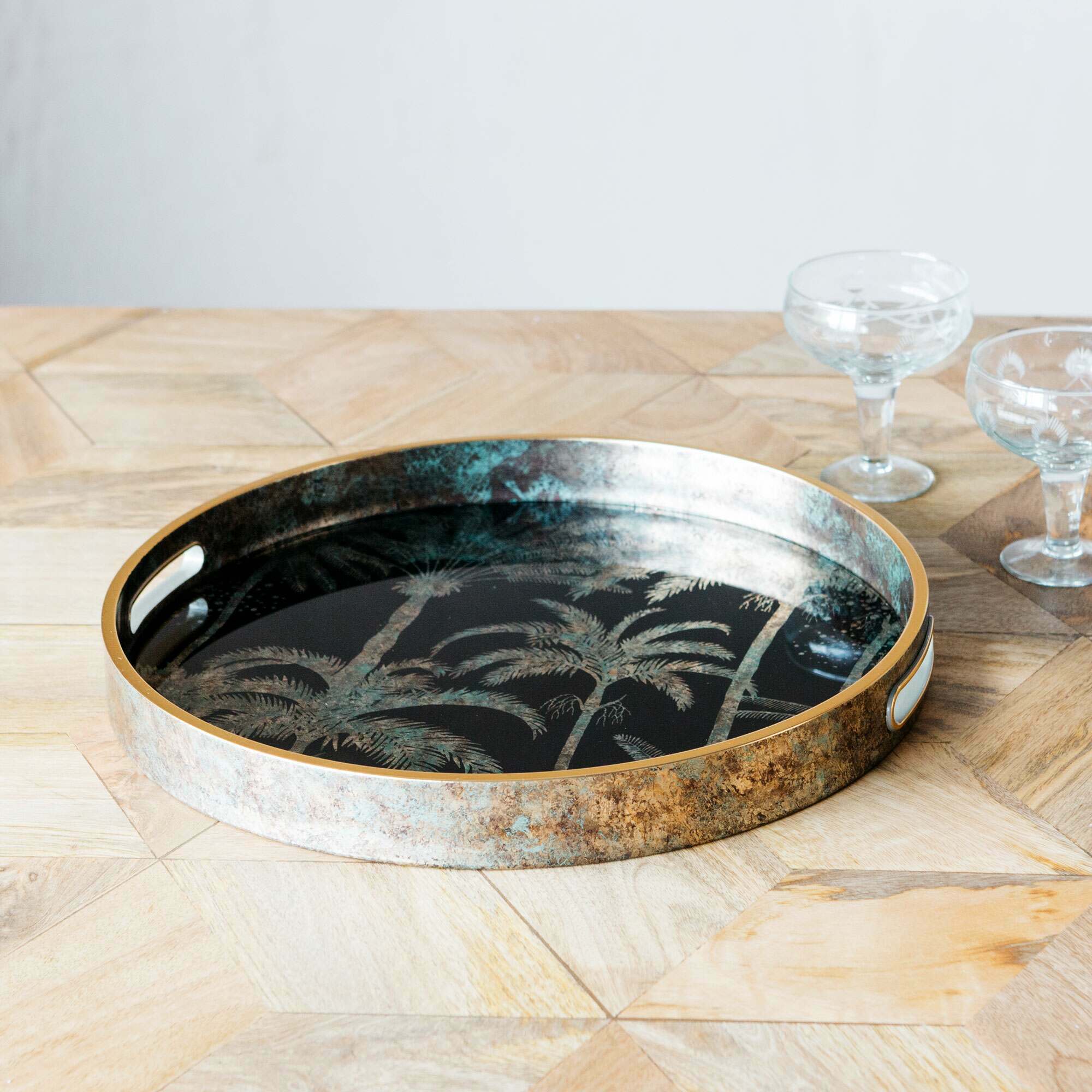 Read more about Graham and green palm tree pattern tray