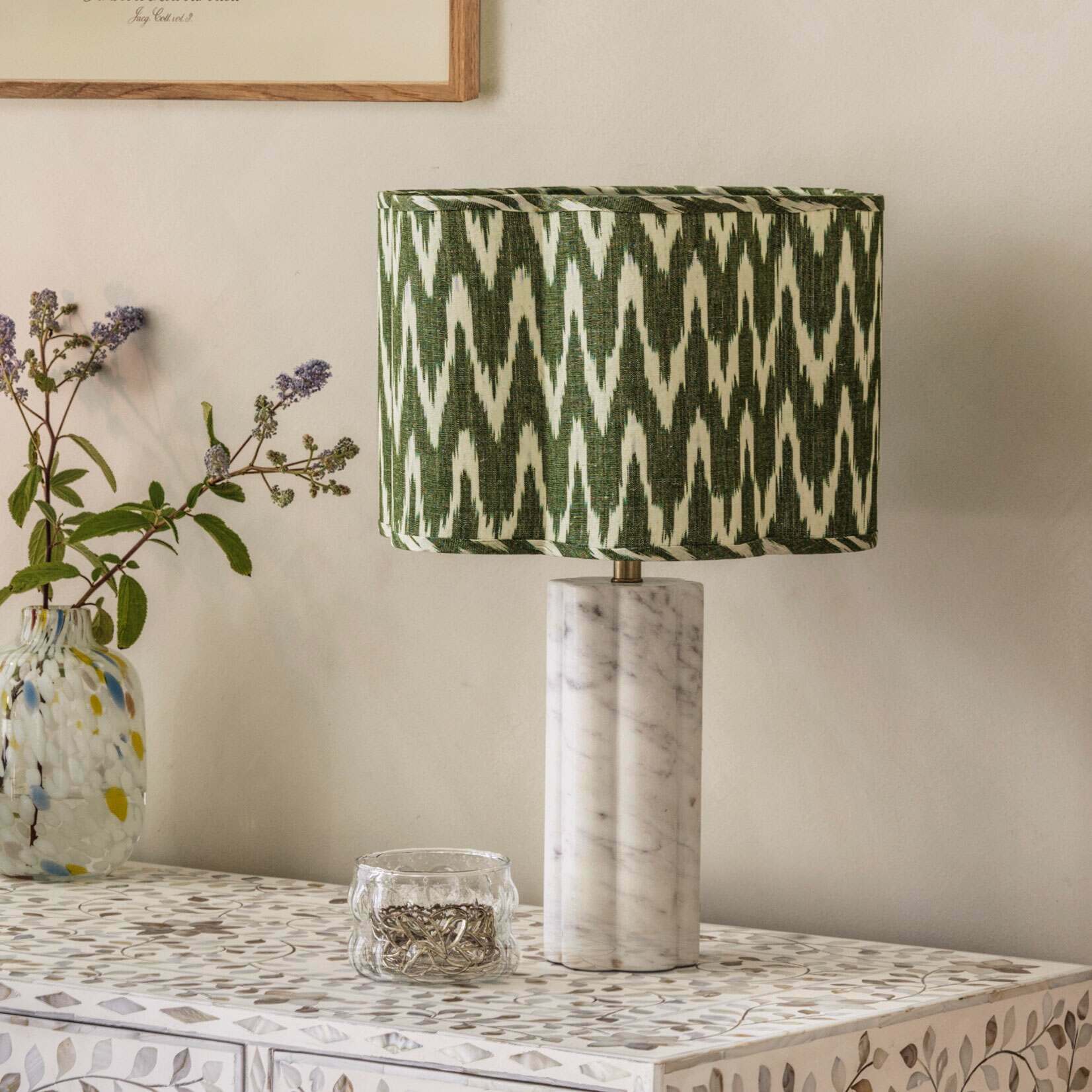 Photo of Graham and green daisy tall table lamp