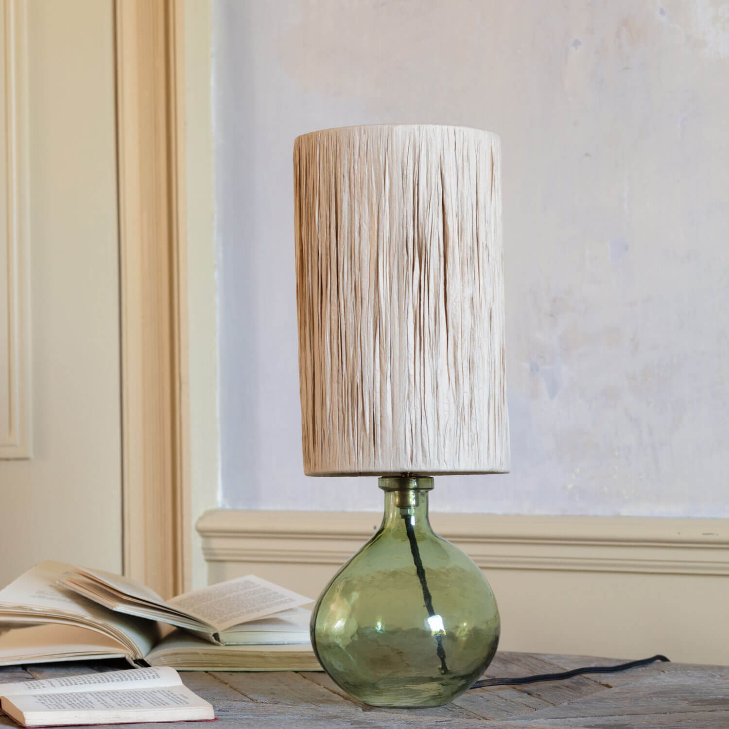Photo of Graham and green lennox light green table lamp with shade