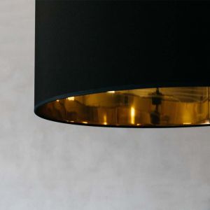 Black and Gold Pendant Shade
