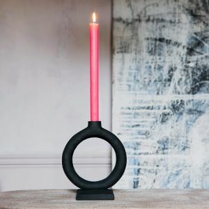 Black Circle Candle Holders