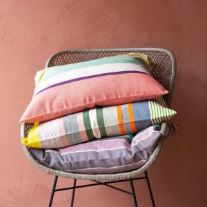 Grey Multi Stripe Cushion