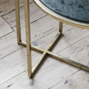 Lex Tiered Marble Side Table