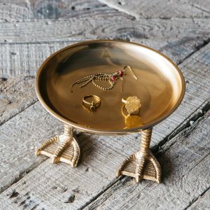Gold Duck Feet Dish
