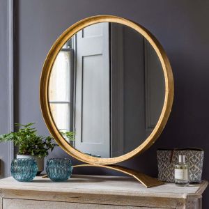 Zandar Iron Round Table Mirror