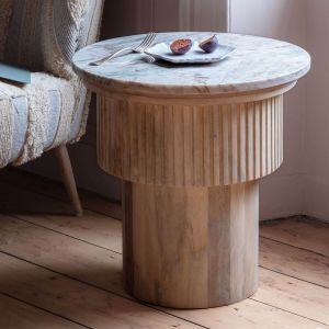Isla Round Marble Side Table