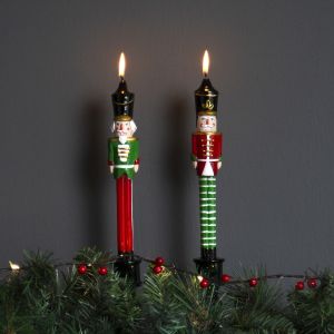 Set of Two Nutcracker Candles