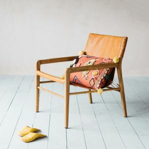 Artie Tan Leather Chair