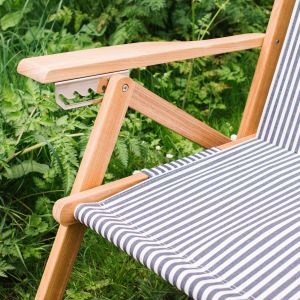 Riviera Navy Stripe Deck Chair