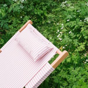 Riviera Pink Stripe Deck Chair