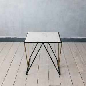 Detroit Marble Square Side Table