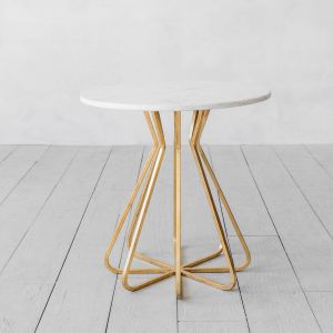 Maude White Marble Side Tables