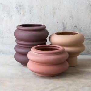 Curved Earthenware Pots