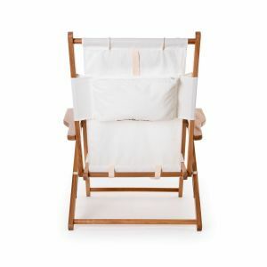Riviera White Deck Chair