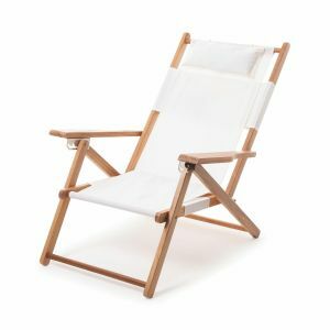 Riviera White Deck Chair