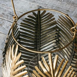 Palm Leaf Oval Lantern