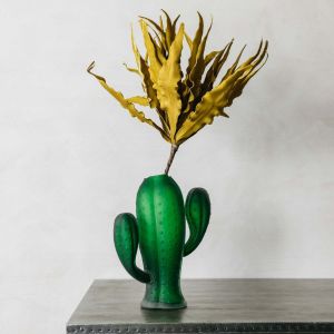 Glass Cactus Vase