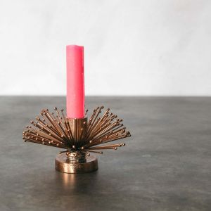 Copper Spike Candle Holder