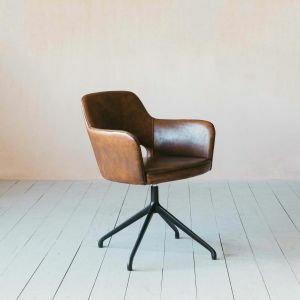 Mercer Brown Swivel Chair