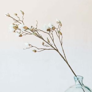 Faux Ivory Magnolia Branch