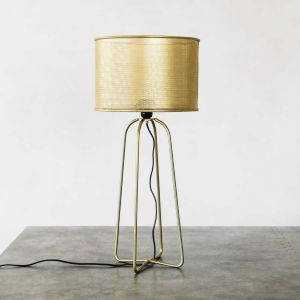 Brass Perforated Table Lamp