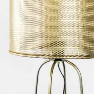 Brass Perforated Table Lamp