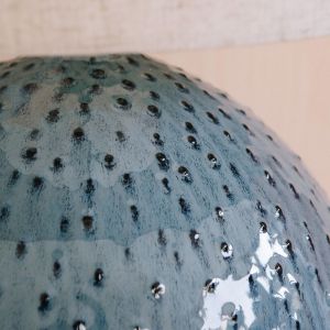 Blue Dot Ceramic Lamp with Shade