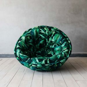 Foliage Print Cocoon Chair