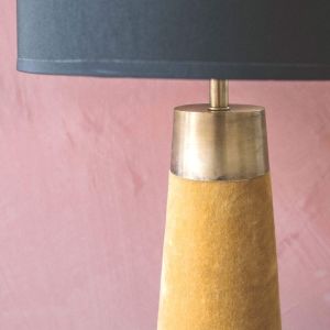 Montana Mustard Velvet Table Lamp