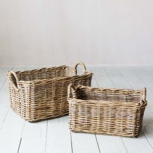 Set of Two Wicker Baskets