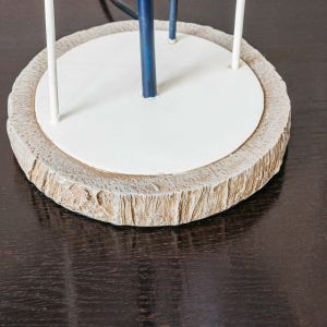 Striped Paddle Lamp with shade