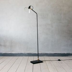 Purdy Floor Lamp With Glass Shade