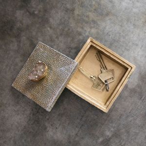 Small Gold Trinket Box