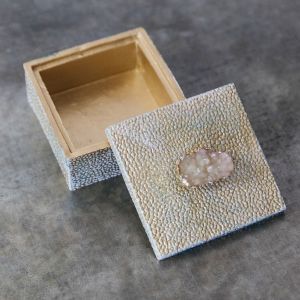 Small Gold Trinket Box