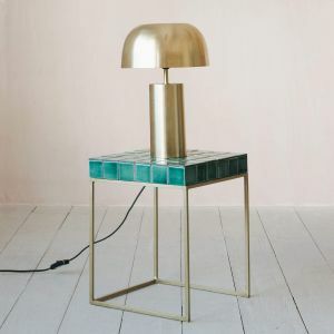 Rhia Green Tile Side Table