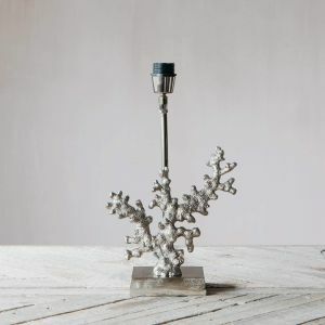 Metallic Coral Lamp with Shade