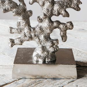 Metallic Coral Lamp with Shade