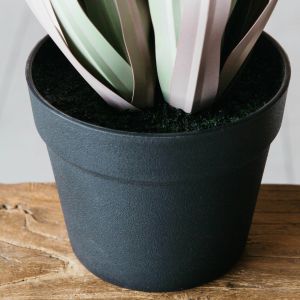 Large Faux Onion Grass in Pot