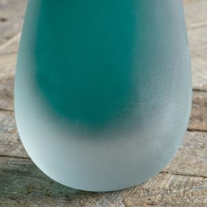 Green Sandblasted Vase