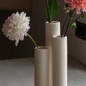 White Triple Stem Vase